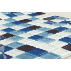 Скляна мозаїка Керамік Полісся Silver Blue Mix 300х300х6 мм Ужгород