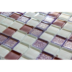 Скляна мозаїка Керамік Полісся Glam White Lilac 300х300х6 мм Івано-Франківськ