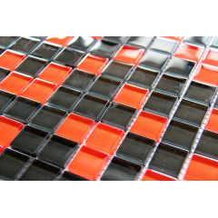 Стеклянная мозаика Керамик Полесье Crystal Black Red 300х300х6 мм Киев