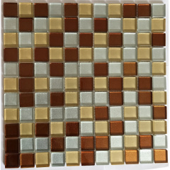 Скляна мозаїка Керамік Полісся Glance Beige Mix 300х300х6 мм Фастів