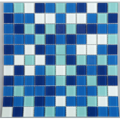 Стеклянная мозаика Керамик Полесье Блу Микс 1 300х300х4 мм Ужгород