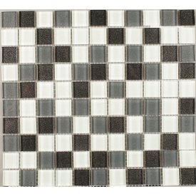 Стеклянная мозаика Керамик Полесье Silver Grigio 300х300х6 мм