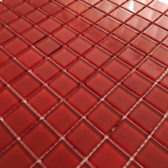 Стеклянная мозаика Керамик Полесье Ред 300х300х4 мм