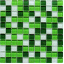 Скляна мозаїка Керамік Полісся Crystal White Green 300х300х6 мм Ужгород