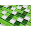 Стеклянная мозаика Керамик Полесье Crystal White Green 300х300х6 мм Тернополь