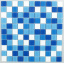Стеклянная мозаика Керамик Полесье Блу Микс 2 300х300х4 мм Киев