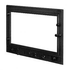 Дверка для каміна KAWMET W4 з прямим склом 700х540 мм