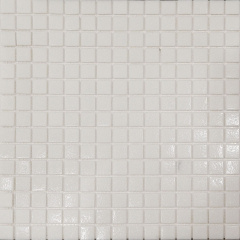 Мозаїка скляна Stella di Mare R-MOS A11 біла на сітці 327x327 мм Веселе