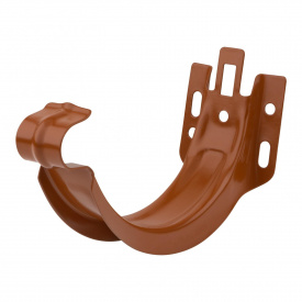 Держатель желоба Акведук Премиум к лобовой доске 125 мм терракот RAL 8004