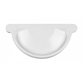 Заглушка желоба Акведук Премиум 150 мм белый RAL 9010