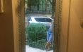 Алюмінієві двері вхідної групи, вид зсередини приміщення