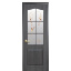 Двері міжкімнатні Новий стиль Фортіс Класік Deluxe з малюнком Р1 600х900х2000х34 мм сірий Львів