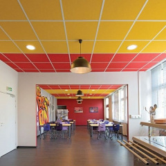Акустическая влагостойкая плита Rockwool Rockfon Color All 600x600x15 мм красная Новониколаевка