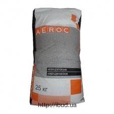 Клейова суміш AEROC Winter для газобетону зимова 25 кг