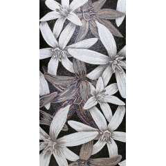 Художественное панно из стеклянной мозаики D-CORE 1500х2700 мм (si08) Ровно