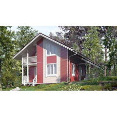 Дом из профилированного бруса 7х7 м Славянск