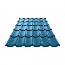Фото - Металлочерепица Ruukki Monterrey Polyester 0,45 мм RR-35 (Голубое озеро) Металлочерепица Ruukki Monterrey Polyester 0,45 мм RR-35 (Голубое озеро)