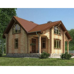 Дерев'яний будинок з оциліндрованої колоди 8х11 м Київ