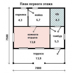Строительство дома из оцилиндрованного бревна 8х7 м Житомир