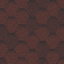 Битумная черепица Aquaizol Мозаика 320х1000 мм красный микс Киев