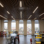 Реечный подвесной потолок кубообразного дизайна Rail Star алюминиевый имитация дерева Киев