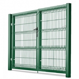 Ворота розпашні з ППЛ покриттям 2,03х2,5 м зелені