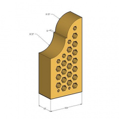 Кирпич фасонный Евротон красный лицевой ВФ-10 Киев