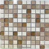 Декоративная мозаика Котто Керамика CM 3044 C3 BEIGE BROWN BROWN GOLD 300x300x8 мм