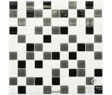 Скляна мозаїка Котто Кераміка GM 4034 C3 GRAY M GRAY W WHITE 300х300х4 мм