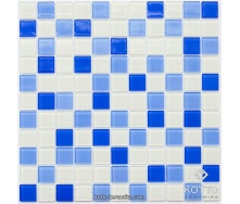 Стеклянная мозаика Котто Керамика GM 4040 C3 COBALT M COBALT W WHITE 300х300х4 мм