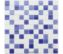 Скляна мозаїка Котто Кераміка GM 4041 C3 VIOLET D VIOLET M WHITE 300х300х4 мм