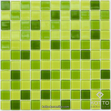 Стеклянная мозаика Котто Керамика GM 4031 C3 LIME D LIME M LIME W 300х300х4 мм