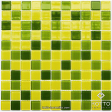 Стеклянная мозаика Котто Керамика GM 4032 C3 LIME D LIME M YELLOW 300х300х4 мм