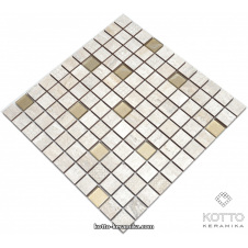 Декоративна мозаїка Котто Кераміка CM 3041 C2 BEIGE GOLD 300x300x8 мм