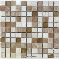 Декоративна мозаїка Котто Кераміка CM 3044 C3 BEIGE BROWN GOLD BROWN 300x300x8 мм