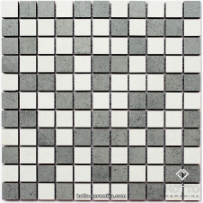 Керамическая мозаика Котто Керамика CM 3030 C2 GRAY WHITE 300x300x8 мм