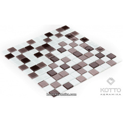 Скляна мозаїка Котто Кераміка GM 4011 C3 CAFFE D CAFFE M WHITE 300х300х4 мм Вінниця