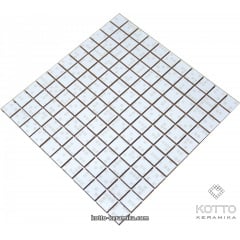 Декоративная мозаика Котто Керамика CM 3038 C PIXEL WHITE 300x300x8 мм Киев