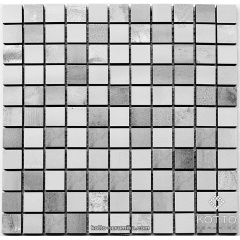 Керамическая мозаика Котто Керамика CM 3020 C2 GRAY WHITE 300x300x10 мм Смела