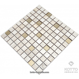 Декоративная мозаика Котто Керамика CM 3041 C2 BEIGE GOLD 300x300x8 мм