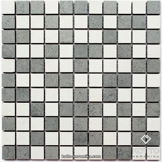 Керамическая мозаика Котто Керамика CM 3030 C2 GRAY WHITE 300x300x8 мм