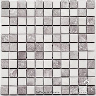 Керамическая мозаика Котто Керамика CM 3019 C2 GRAY WHITE 300x300x10 мм