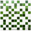 Стеклянная мозаика Котто Керамика GM 4030 C3 GREEN D GREEN M WHITE 300х300х4 мм Днепр