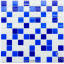 Скляна мозаїка Котто Кераміка GM 4033 C3 COBALT D COBALT M WHITE 300х300х4 мм Луцьк