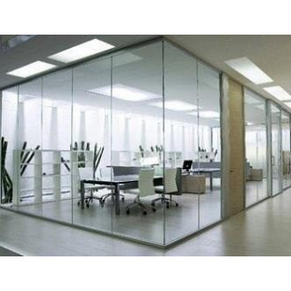 Перегородки в офіс з алюмінію, Скляні офісні перегородки, торгові павільйони.