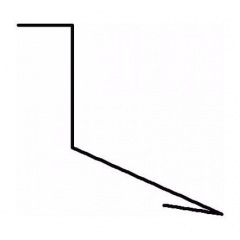 Планка примыкания Aquaizol ПП-1 0,5 мм 2 м коричневый Самбор