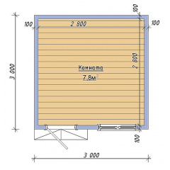 Садовий будиночок 3х3 м Чортків