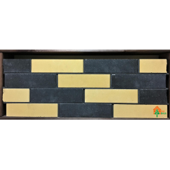 Цегла облицювальна ECOBRICK гладка 250x120x65 мм чорний/жовтий Київ
