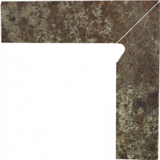 Клинкерный цоколь Paradyz Ilario brown prawy 8,1x30 см
