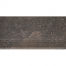 Клинкерная ступень Paradyz Viano antracite stopnica prosta struktura 30x60 см